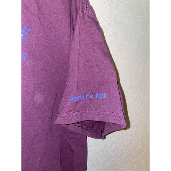 Vintage Jackalope Shirt Santa Fe NM New Mexico Graphic Purple Tee 90s Gildan XL - Picture 4 of 8
